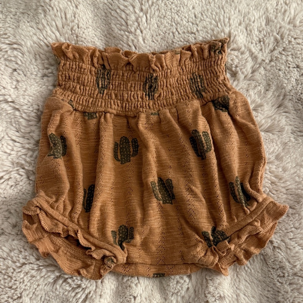 Kate Quinn Cactus Print baby Bloomer-style shorts